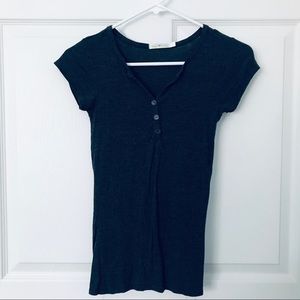Short Sleeve Button Top